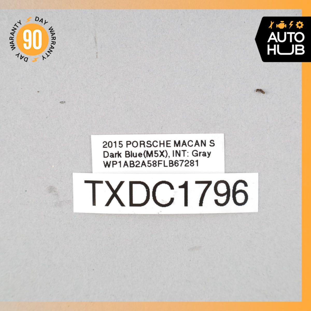 2015 Porsche Macan S 95B Left Air Pump Check Valve EGR Emission OEM - photo 12