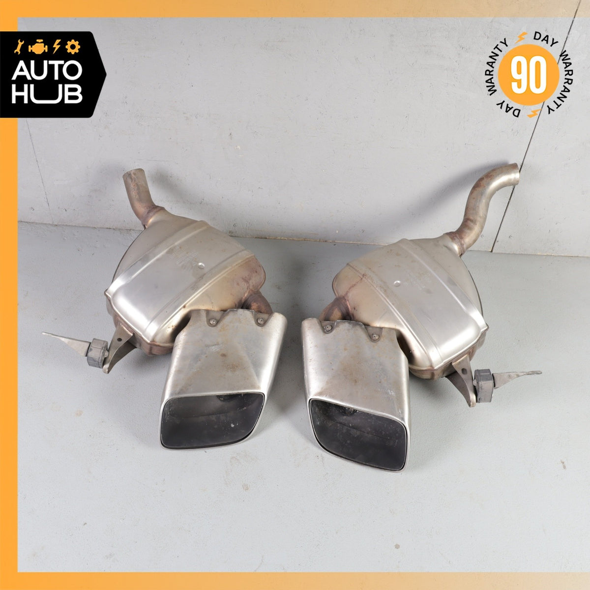 17-18 Porsche Macan 95B 2.0L L4 Exhaust Muffler Mufflers Set 95B253612 OEM 89k - photo 16