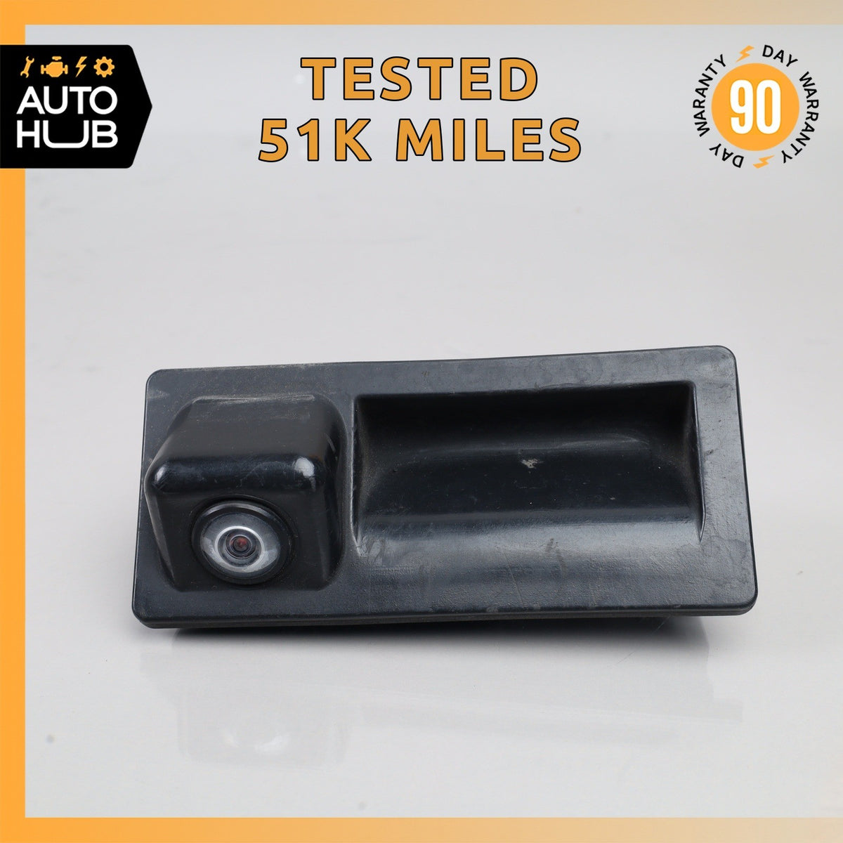 Audi C7 S6 Trunk Tailgate Release Open Handle w/Camera 7P6827566C OEM 51k - photo 1