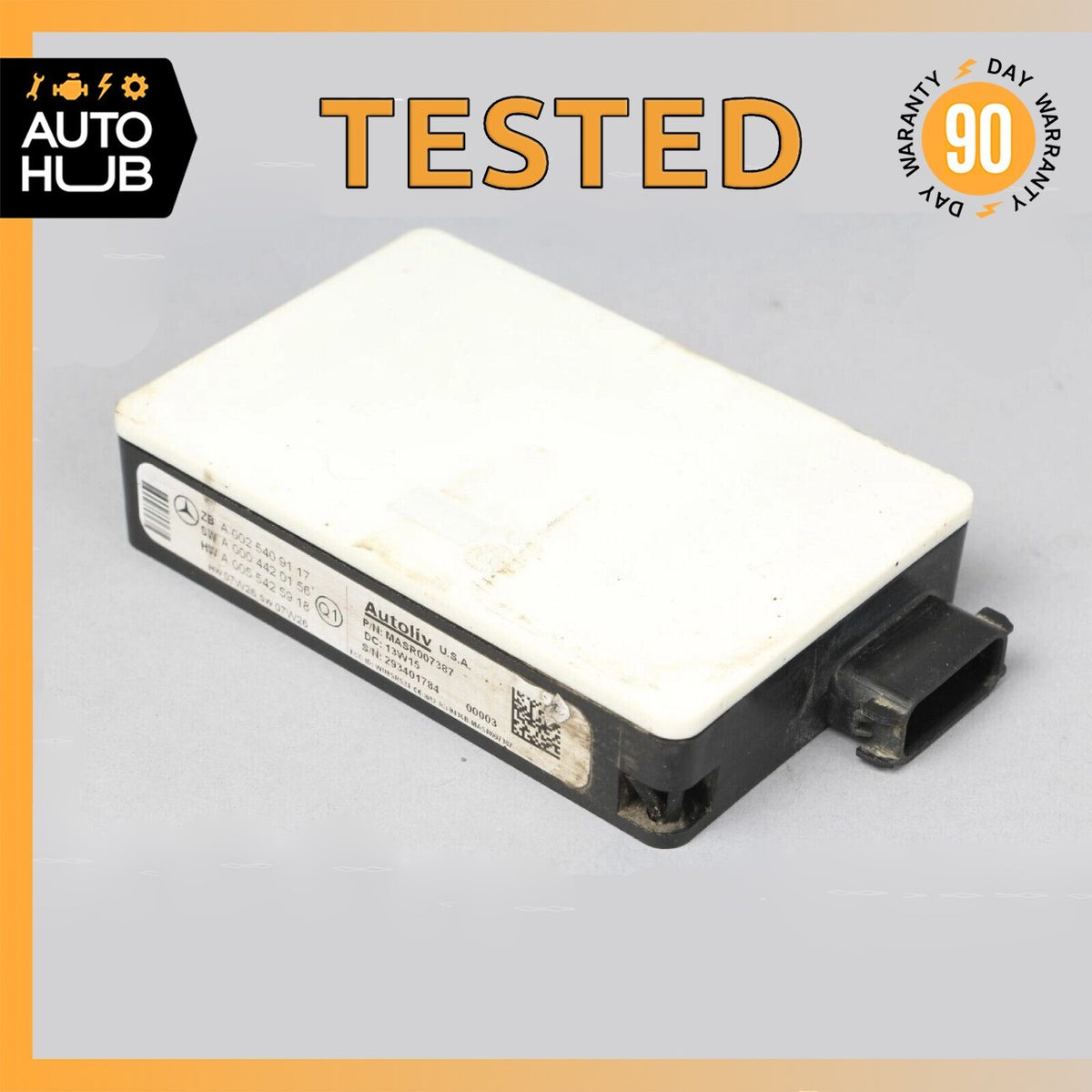 07-10 Mercedes W221 S600 CL63 Bumper Blind Spot Radar Distance Sensor Module OEM - photo 1