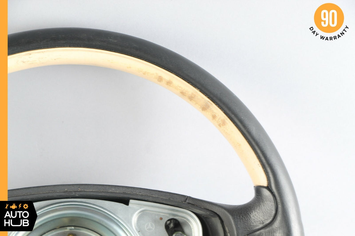 01-04 Mercedes R170 SLK230 SLK320 Driver Steering Wheel Black Beige Two Tone OEM - photo 2