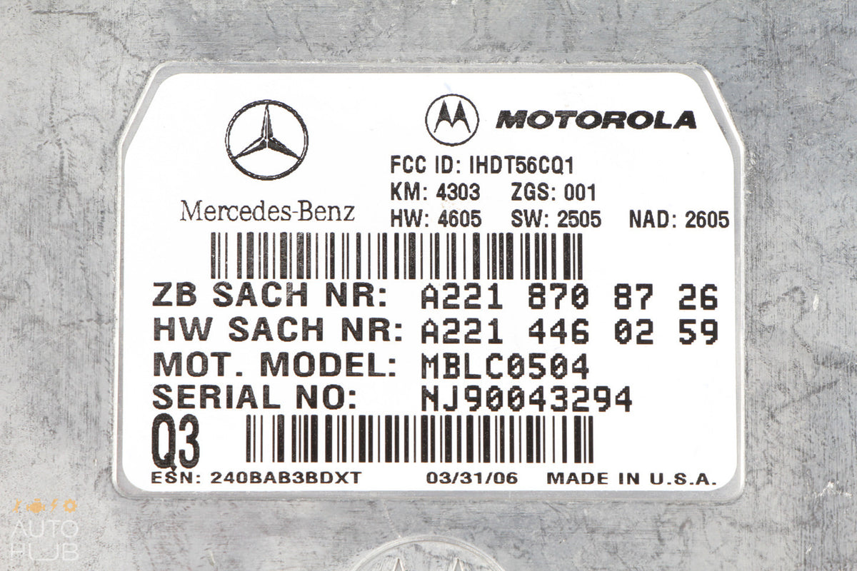 06-12 Mercedes W221 S550 GL550 ML550 Voice Communication Control Module OEM - photo 8