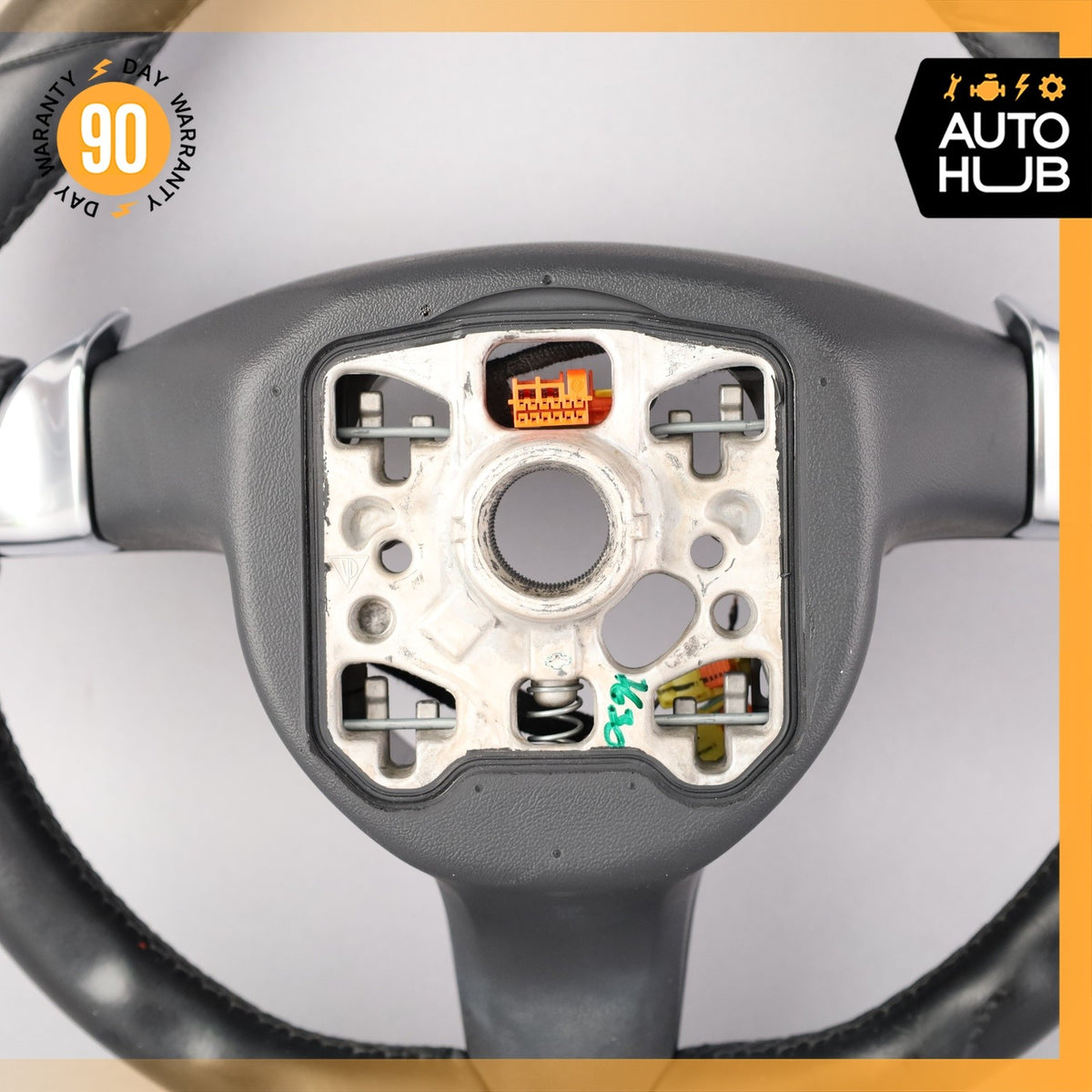 11-16 Porsche Cayenne 958 Steering Wheel w/ Paddle Shifters Black OEM - photo 17