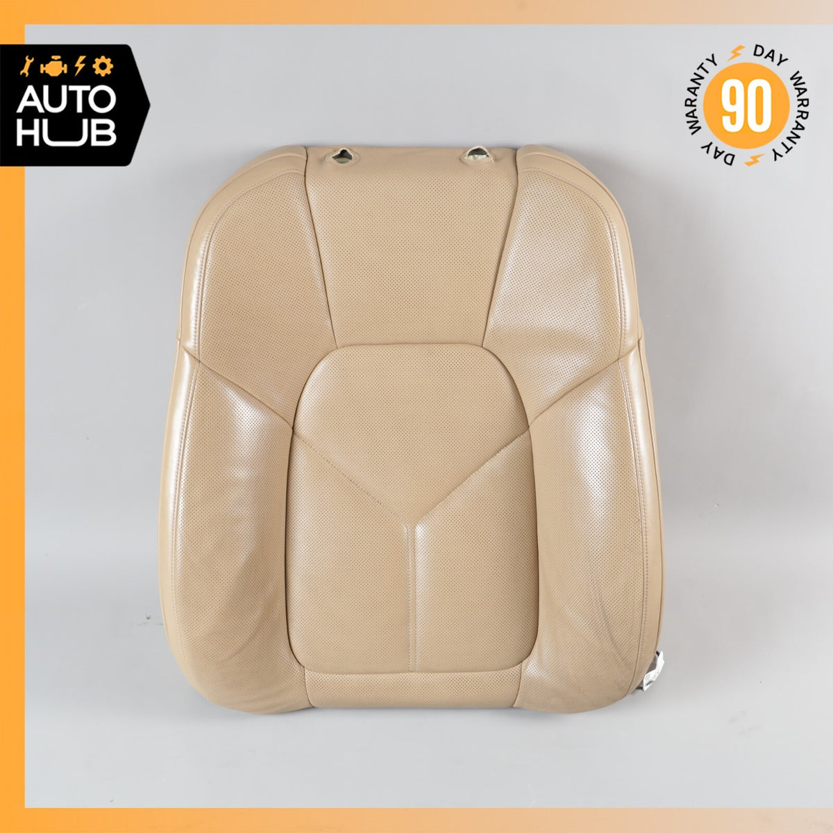 15-18 Porsche Macan S 95B Front Left Side Seat Upper Cushion Leather Beige OEM - photo 1