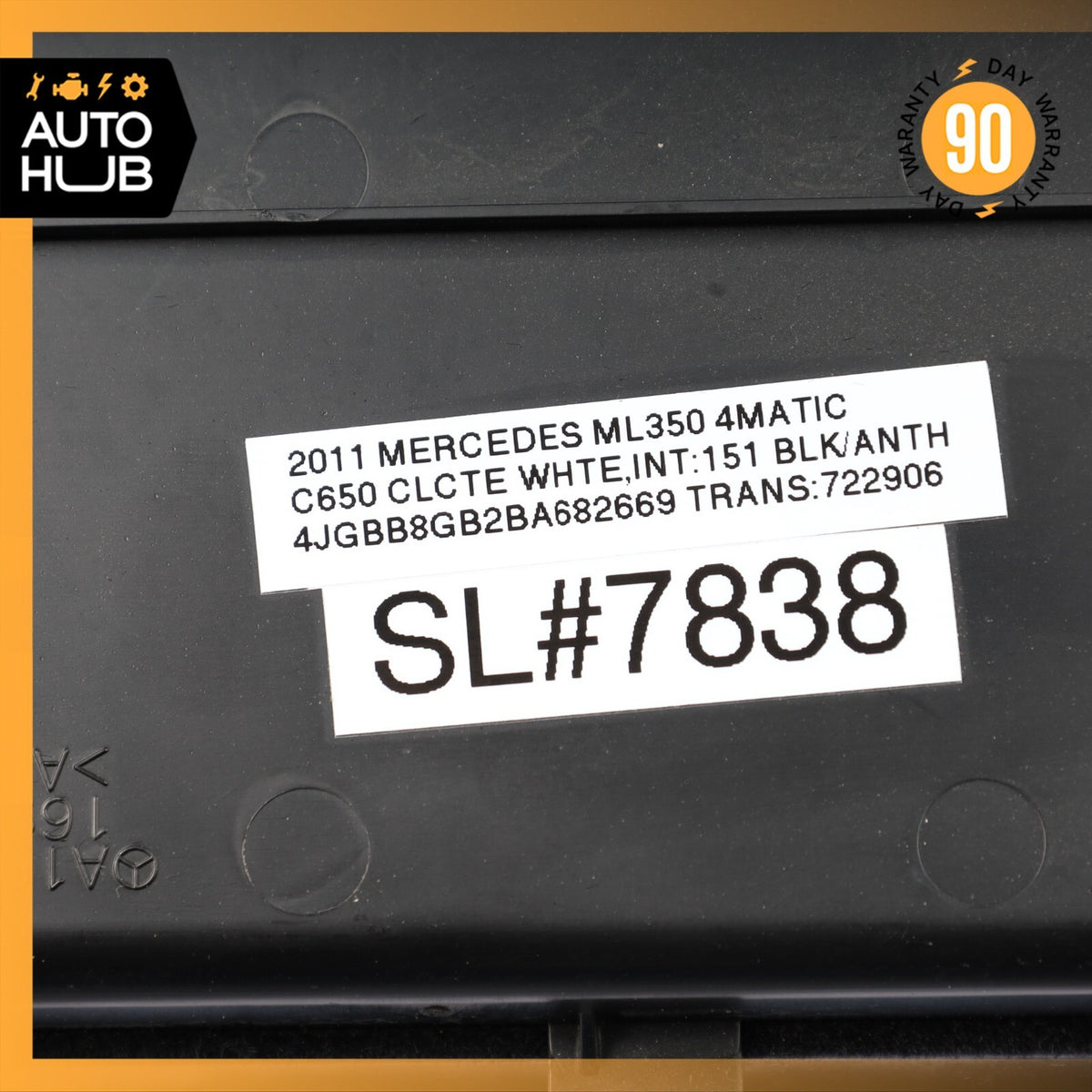 06-12 Mercedes W164 ML350 GL550 GL320 Dashboard Glove Box Glovebox Black OEM - photo 12
