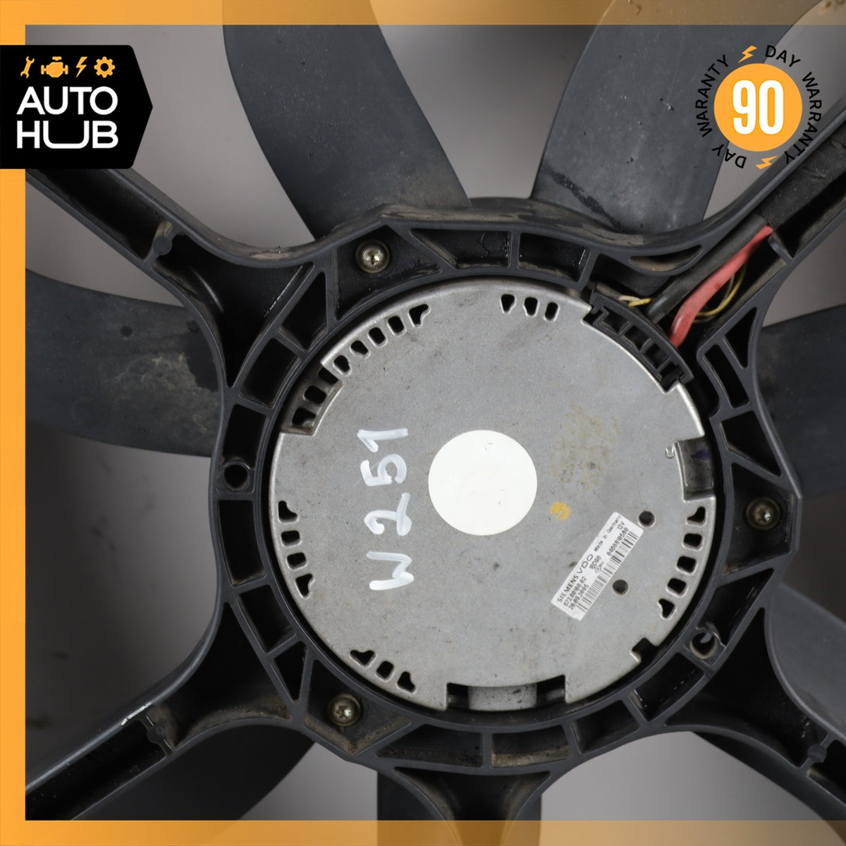 06-13 Mercedes W251 R350 ML350 Engine Cooling Fan Motor Assembly 1645000193 OEM - photo 7