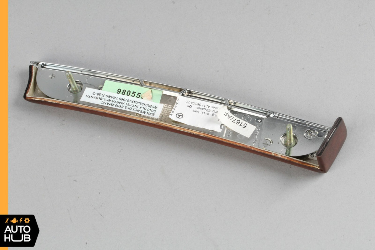 03-06 Mercedes W211 E350 E500 Dashboard Dash Left Trim Panel Wood 2116800371 OEM - photo 7