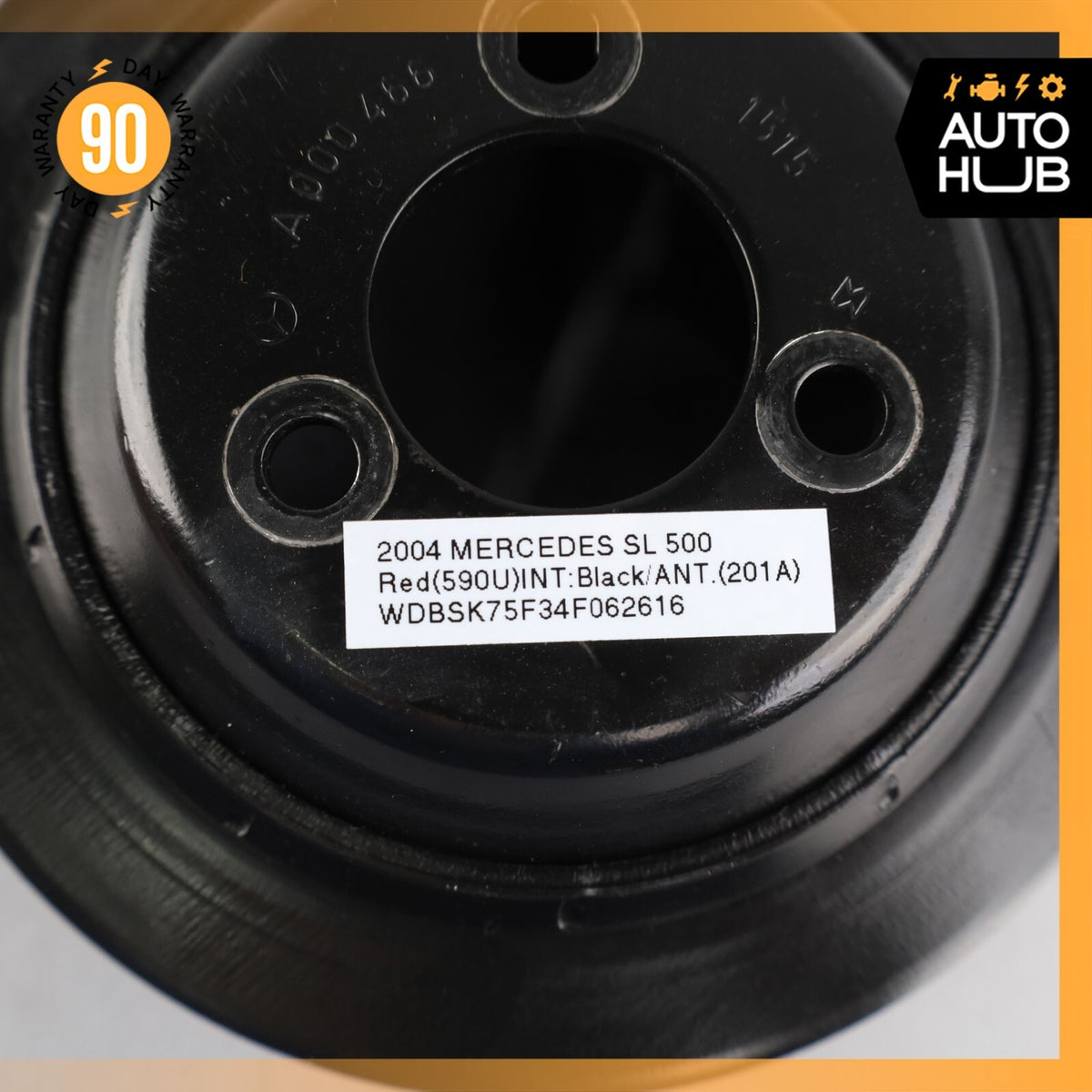 03-06 Mercedes R230 SL500 SL55 Tandem Power Steering Pump Pulley 0004661515 OEM - photo 11