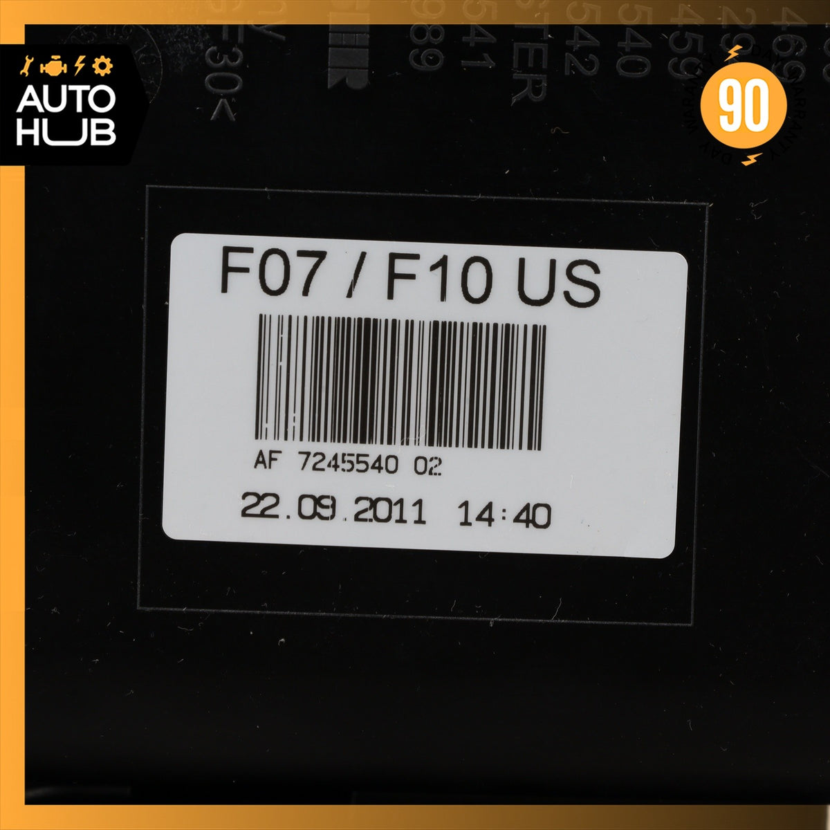 10-18 BMW F10 550i 640i Fuel Evap Charcoal Canister Box Vapor 16137245541 OEM - photo 7