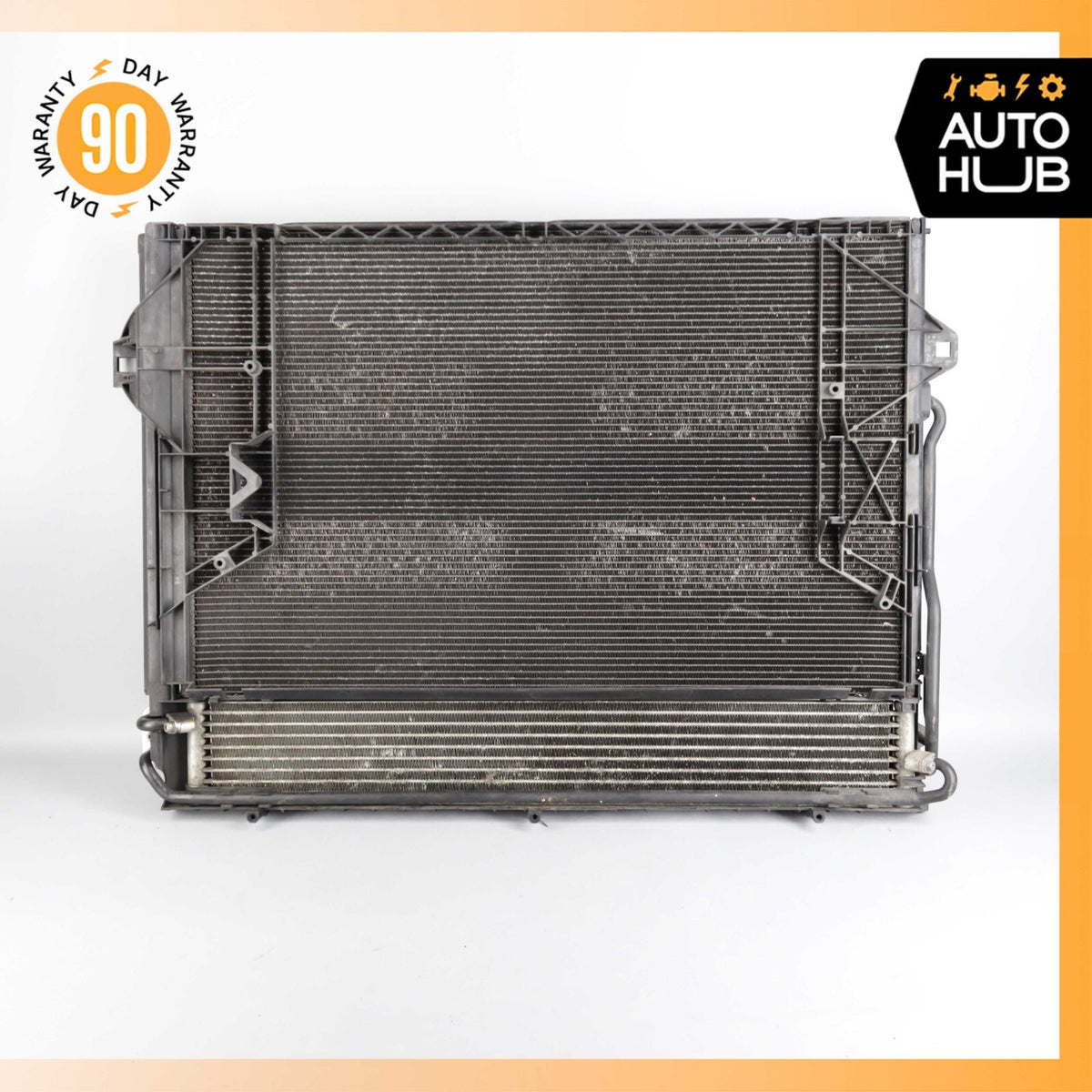 Porsche Cayenne 958 Turbo S AC A/C Condenser Transmission Cooler Radiator OEM - photo 10
