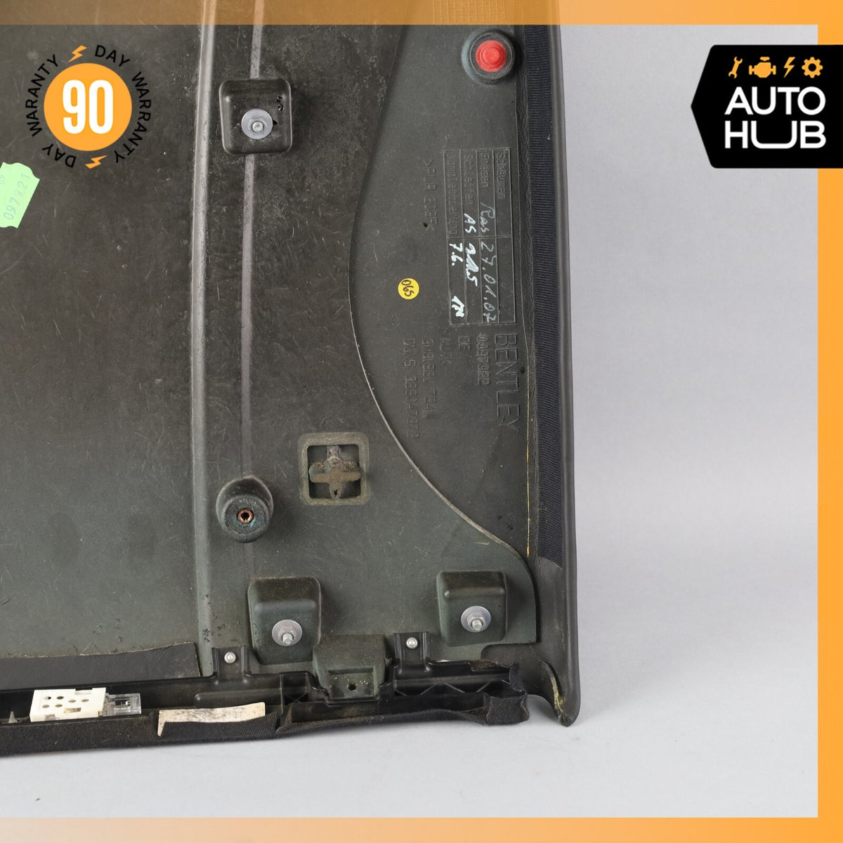 07-11 Bentley Continental GTC GT Seat Back Cover Panel Front Right Side OEM 62k - photo 16
