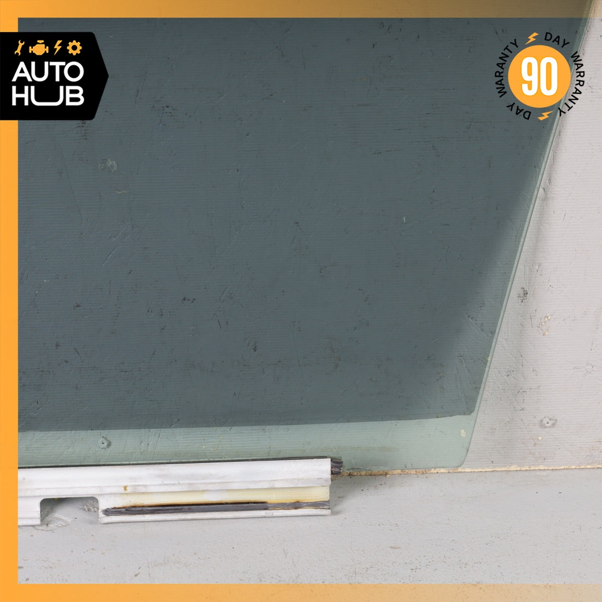90-93 Mercedes 300E Front Right Passenger Side Door Window Glass OEM - photo 11