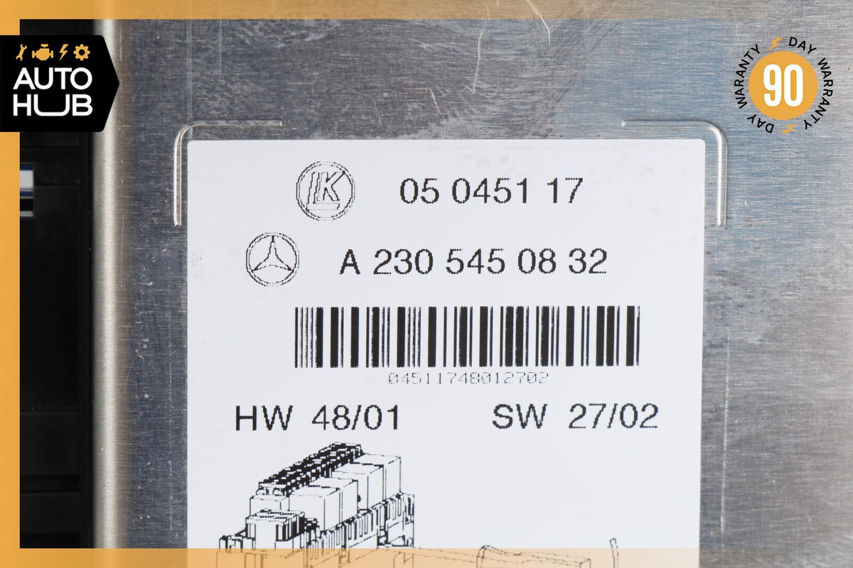 03-12 Mercedes R230 SL500 SL55 AMG Front Left SAM Fuse Box Control Module OEM - photo 11