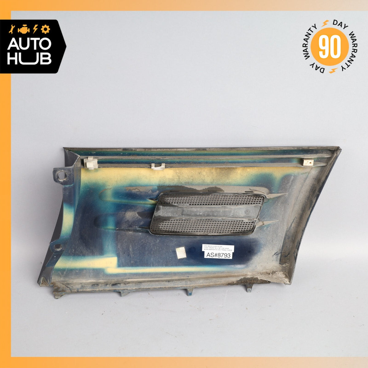 96-02 Mercedes R129 SL500 SL320 Front Left Driver Side Fender Molding Blue OEM - photo 8
