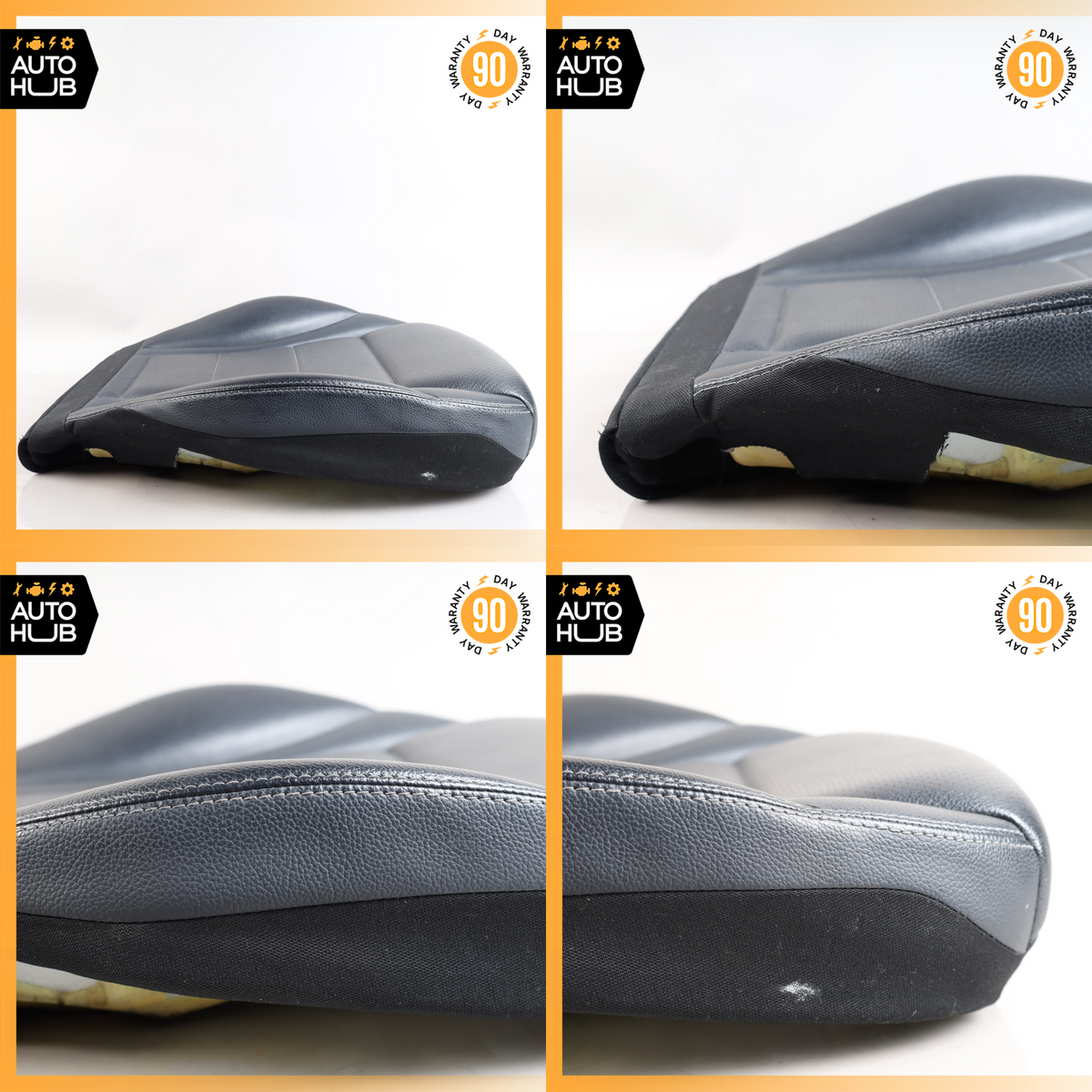 15-18 Mercedes W205 C300 GLC300 Front Right Lower Bottom Seat Cushion Black OEM - photo 12