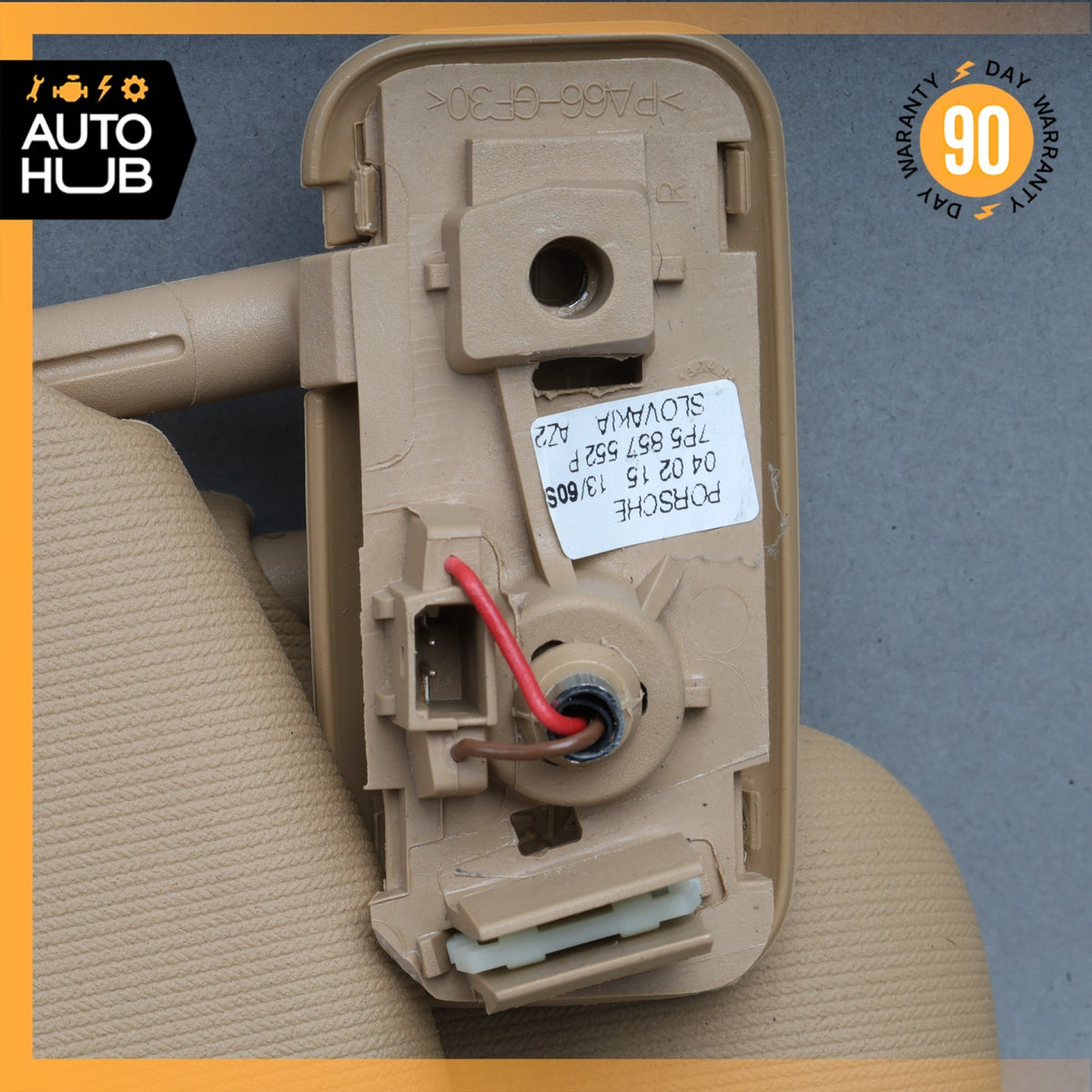 15-18 Porsche Cayenne 958 Sun Visor Sunvisor Front Right Beige 7P5857552P OEM - photo 7