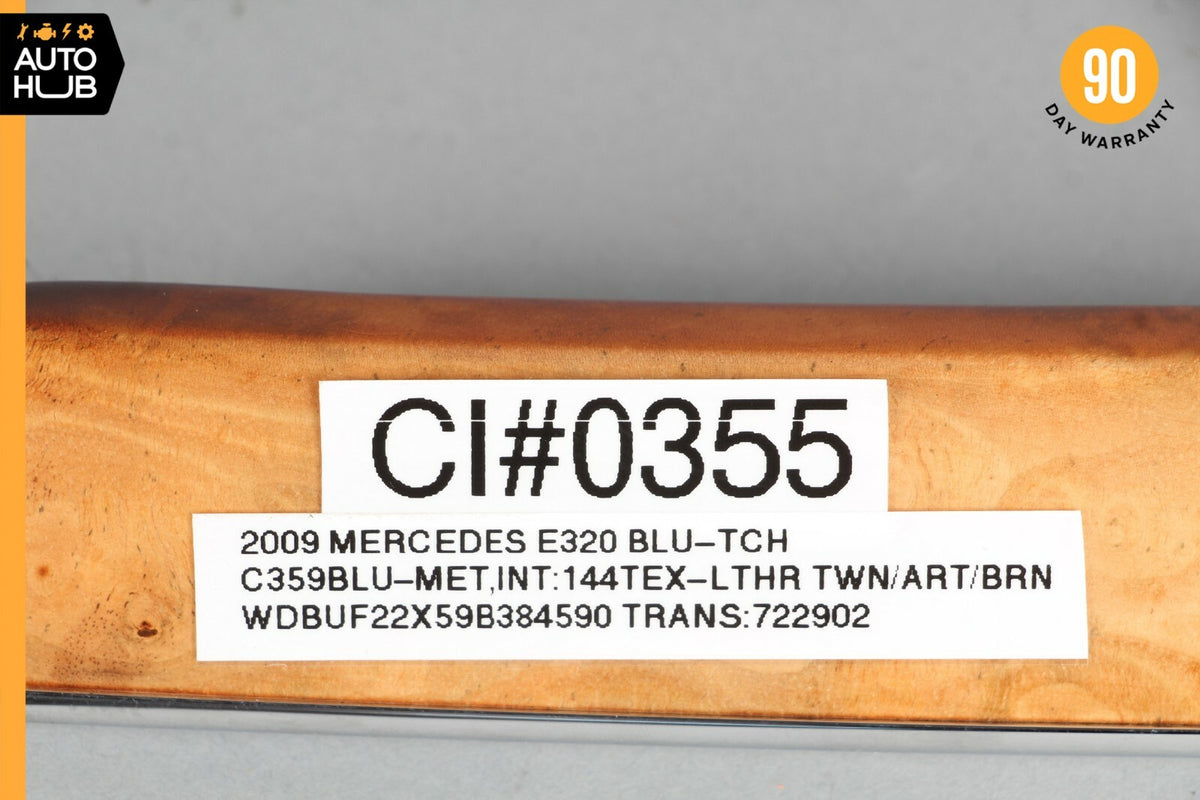 03-09 Mercedes W211 E320 E55 AMG Dashboard Dash Left Driver Side Trim Panel Wood - photo 10