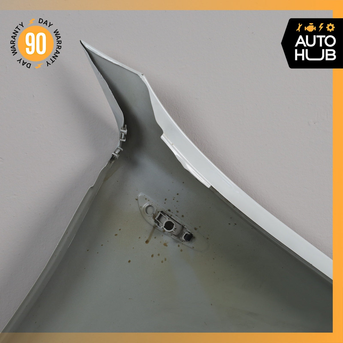 08-13 BMW E82 128i Front Left Driver Fender Cover Panel White 41357133227 OEM - photo 10