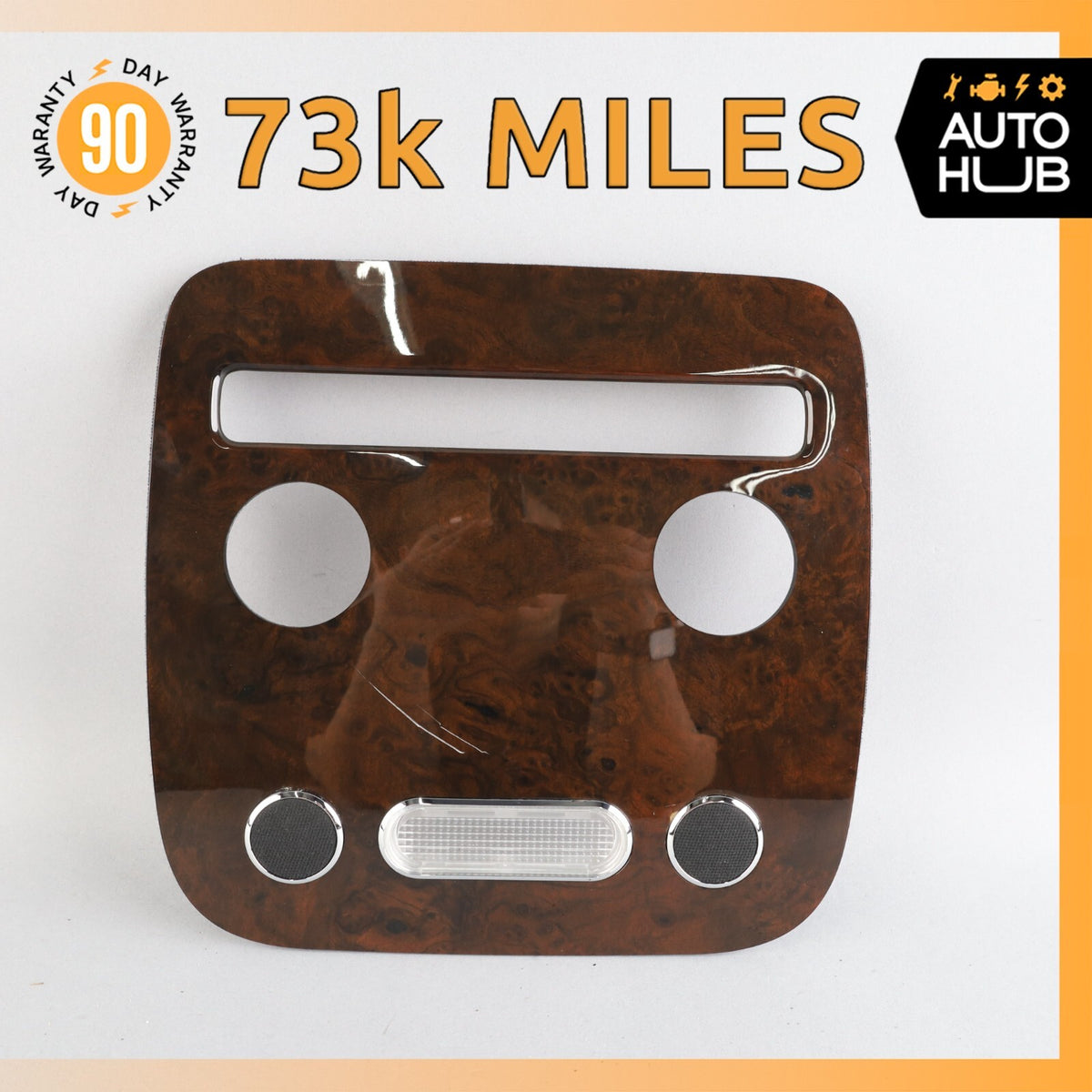 03-10 Bentley Continental GT Coupe Rear Overhead Dome Light Trim Wood OEM 73k - photo 1