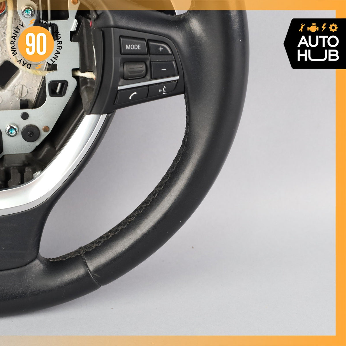 14-19 BMW F10 528i 650i Sport Leather Heated Steering Wheel 32306867286 OEM - photo 6