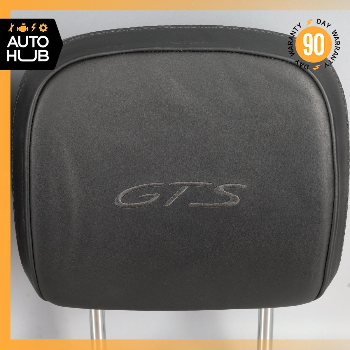 15-26 Porsche Macan 95B GTS Front Headrest Head Rest Leather Set of 2 OEM 44k - photo 4