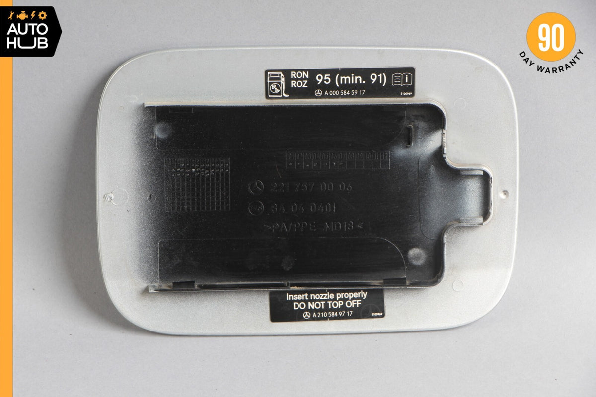 07-13 Mercedes W221 S550 S400 Fuel Door Lid Gas Tank Cover 2217570006 OEM - photo 6