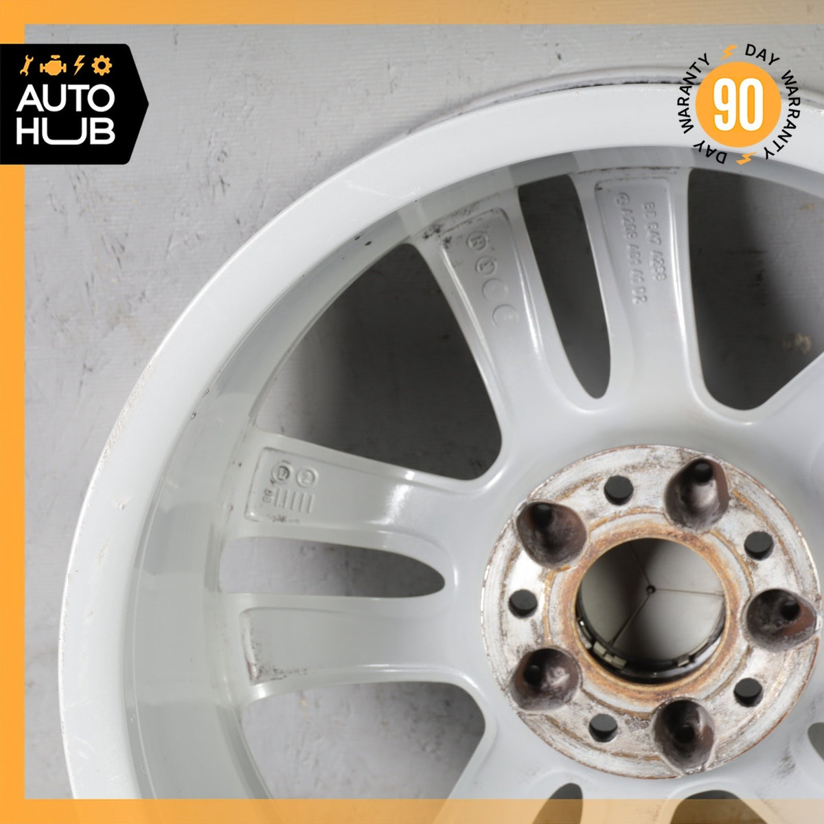 Mercedes W209 CLK350 SLK350 7.5 x 17 17" Front Wheel Rim Silver 2094014102 OEM - photo 12