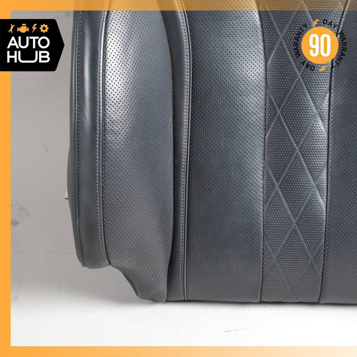 Mercedes W222 S550e S600 Front Left Seat Upper Back Cushion Exclusive Black OEM - photo 5