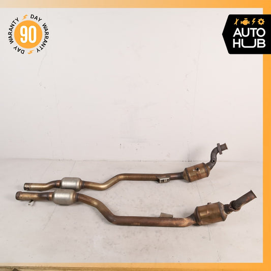 07-11 Mercedes W221 S550 RWD Engine Exhaust Downpipe Resonator Set OEM - photo 1