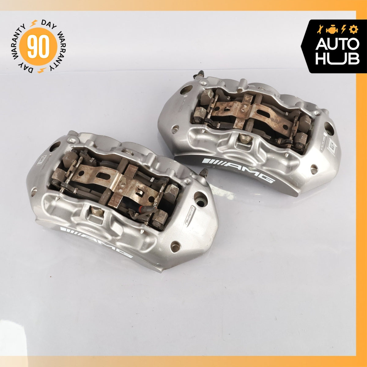 13-20 Mercedes W205 C63 S65 AMG S600 Front Left & Right Brake Calipers Set OEM - photo 3