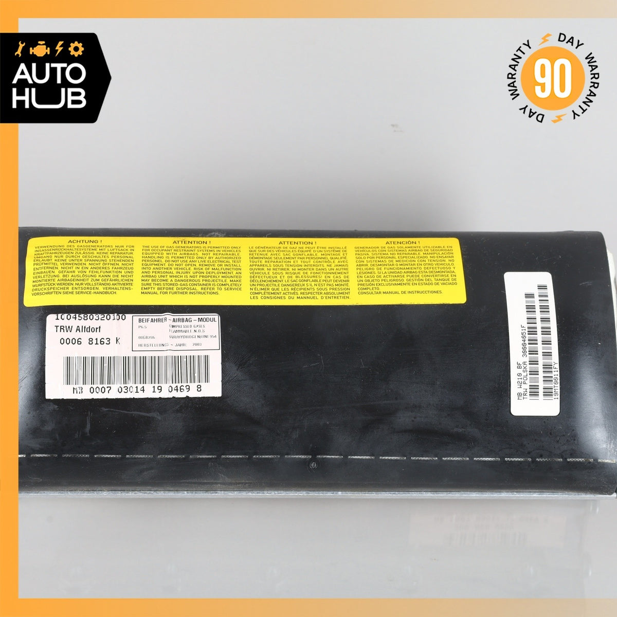 97-03 Mercedes W208 CLK430 CLK320 Front Right Dashboard Airbag Air Bag OEM 61k - photo 3