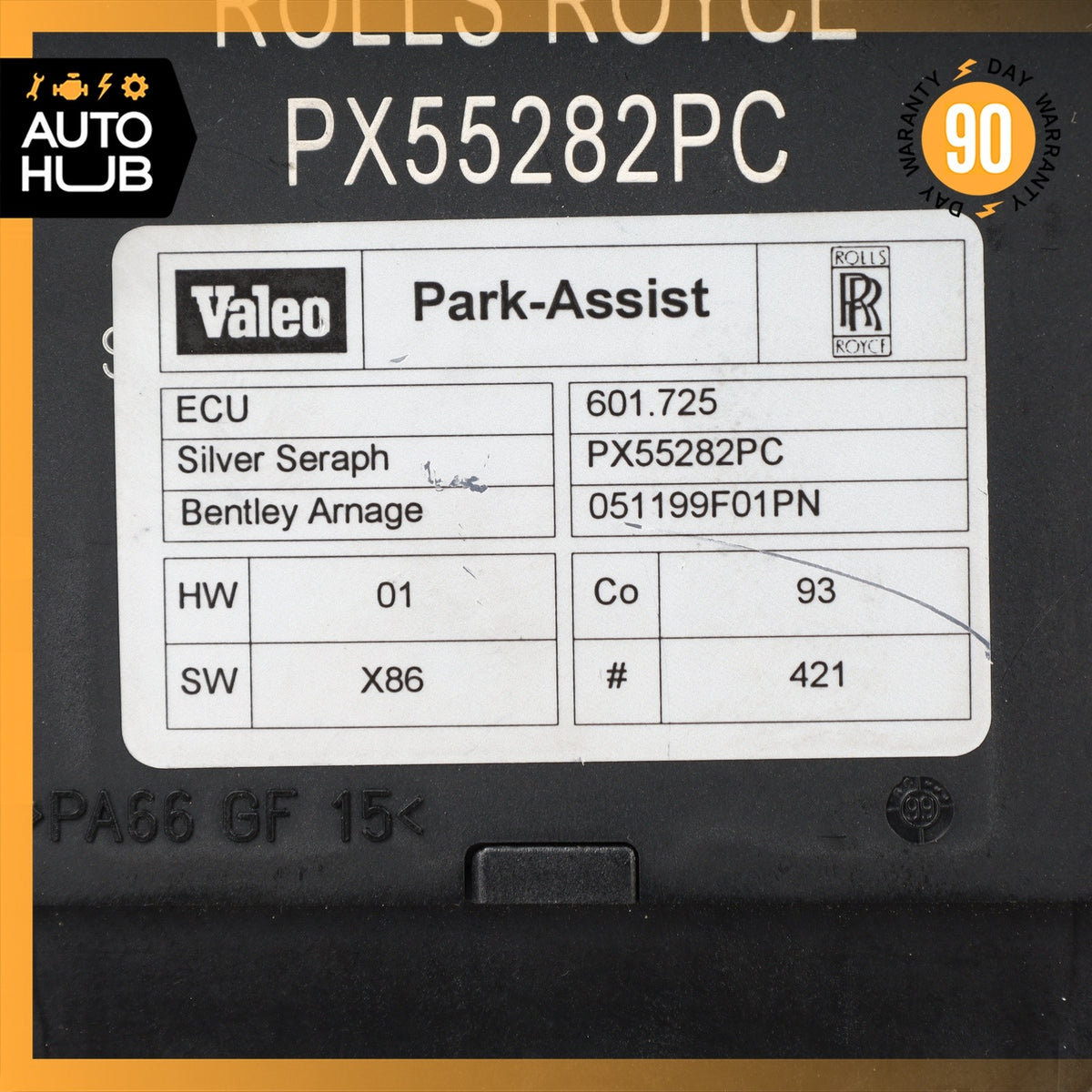 00-02 Bentley Arnage / Rolls Royce Seraph Park Parking Assist Control Module OEM - photo 5