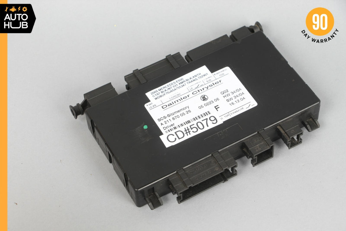 03-12 Mercedes W211 E500 CLS550 E320 ML500 Seat Control Module Left Side OEM - photo 1