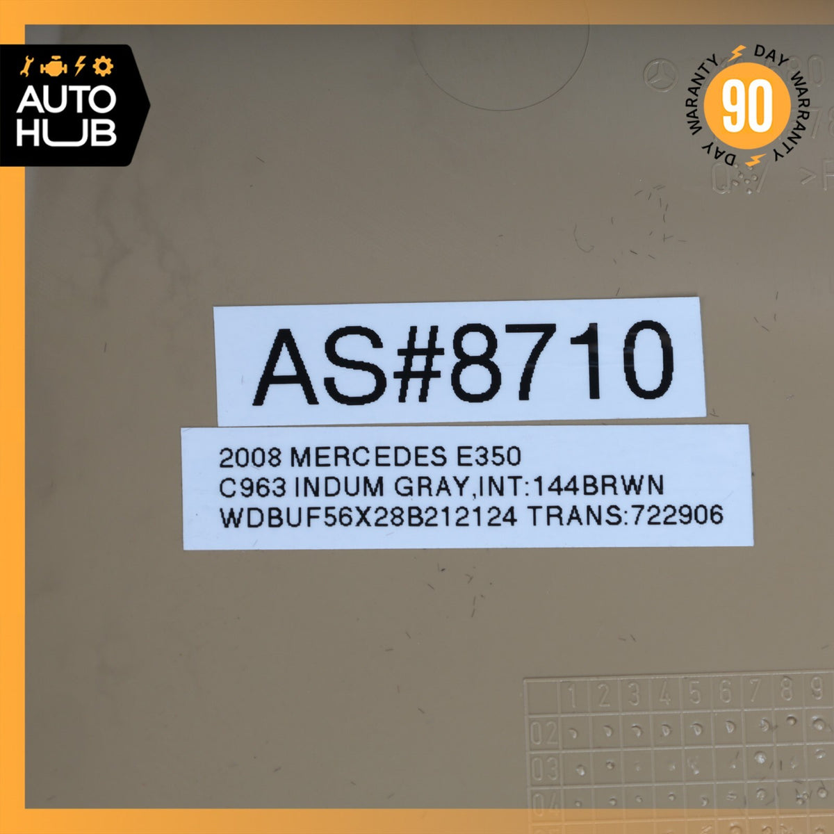 07-09 Mercedes W211 E350 E320 E550 Right Dashboard Trim Cover Panel Beige OEM - photo 12