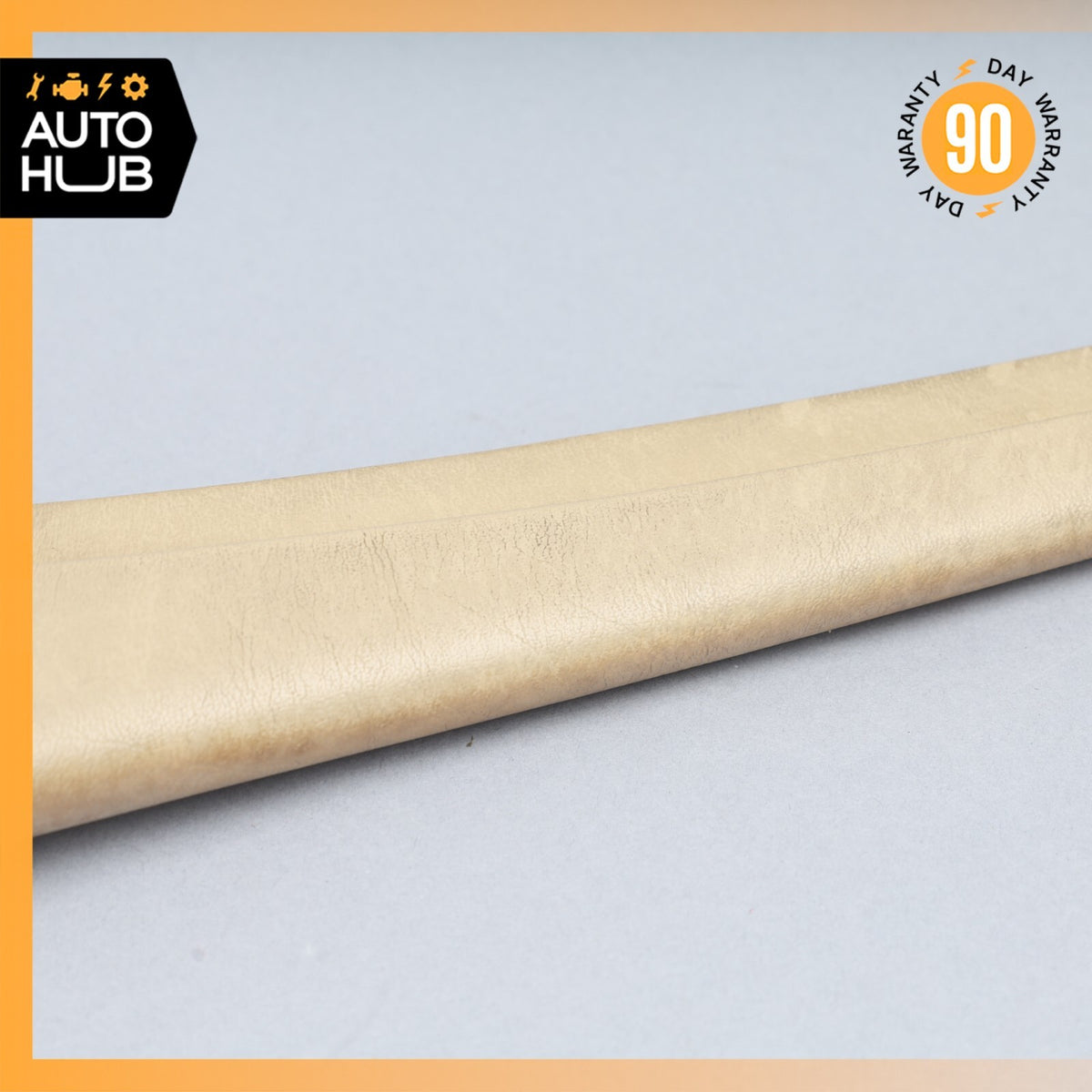 Mercedes W126 420SEL Front Left Door Window Panel Trim Beige OEM - photo 3
