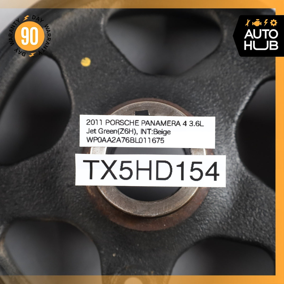 11-16 Porsche Panamera 970 3.6L V6 Crank Shaft Pulley Harmonic Dampener OEM 99k - photo 12