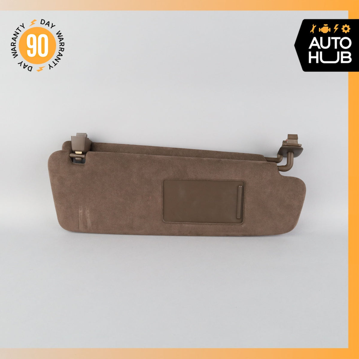 15-18 Porsche Cayenne 958 Sun Visor Sunvisor Right Side Suede Brown OEM - photo 1