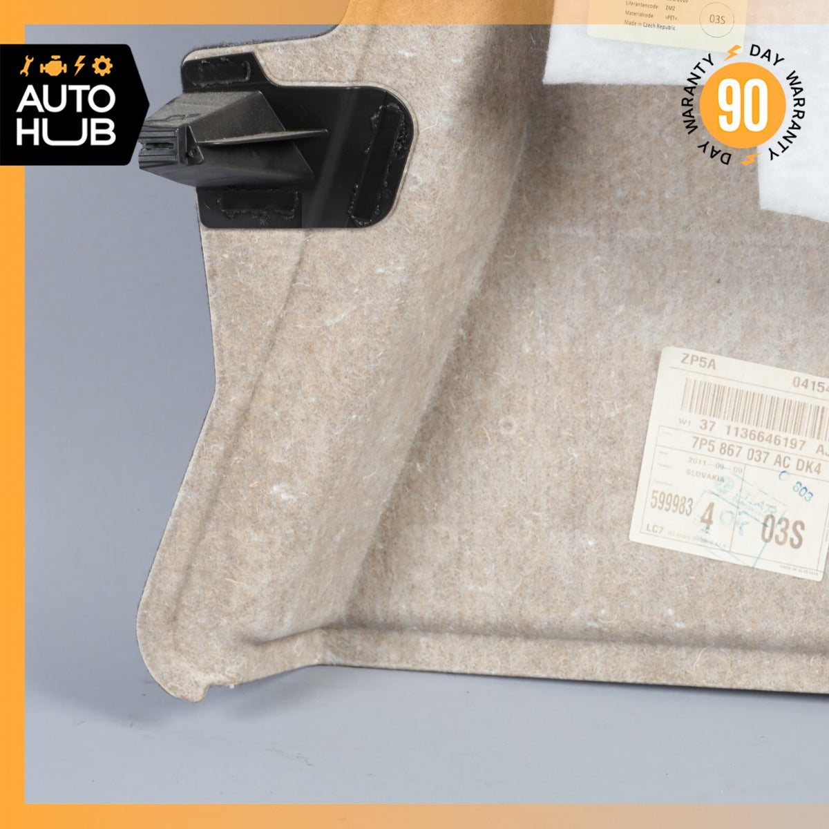 11-14 Porsche Cayenne 958 Hybrid S Rear Left Side Trunk Floor Carpet Panel OEM - photo 12