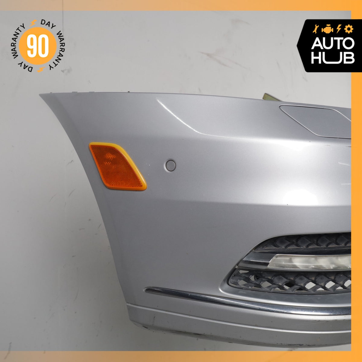 10-13 Mercedes W221 S400 S550 Base Front Bumper Cover Assembly Silver OEM 92k - photo 2