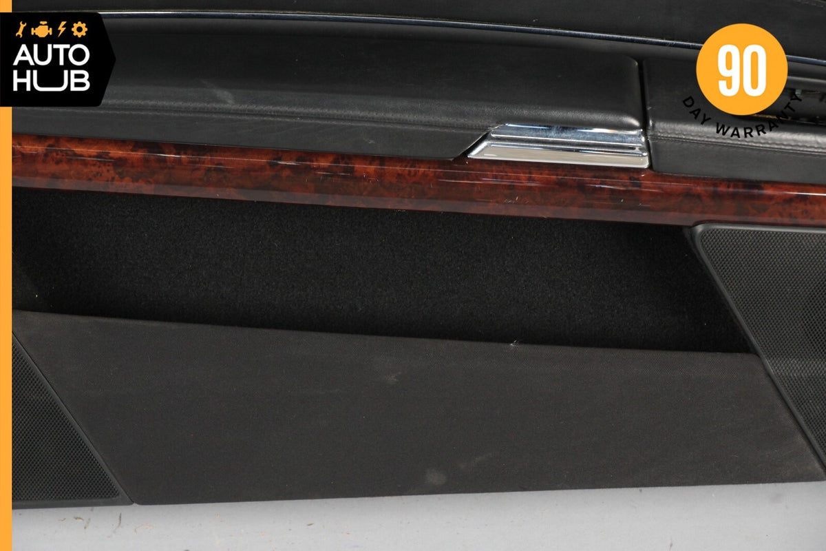 07-10 Mercedes W216 CL600 Front Left Driver Side Interior Door Panel Black OEM - photo 6