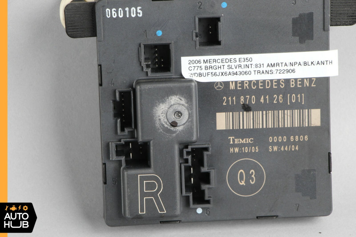 03-09 Mercedes W211 E350 E500 E550 Door Control Module Rear Right Side OEM - photo 5