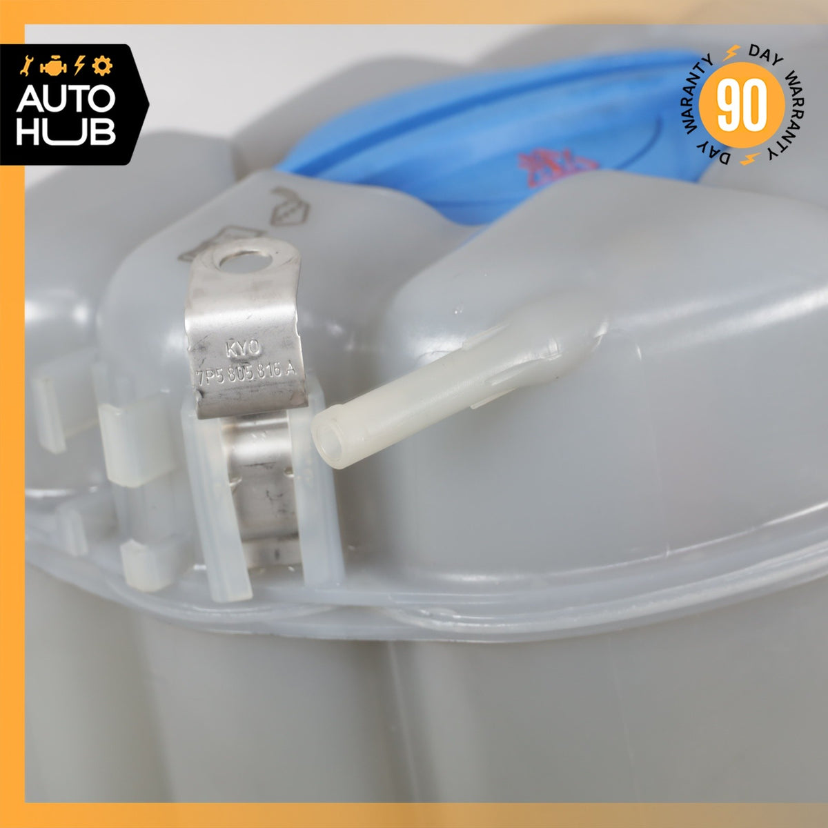 11-18 Porsche Cayenne 958 Coolant Reservoir Overflow Expansion 7P0121407B OEM - photo 7