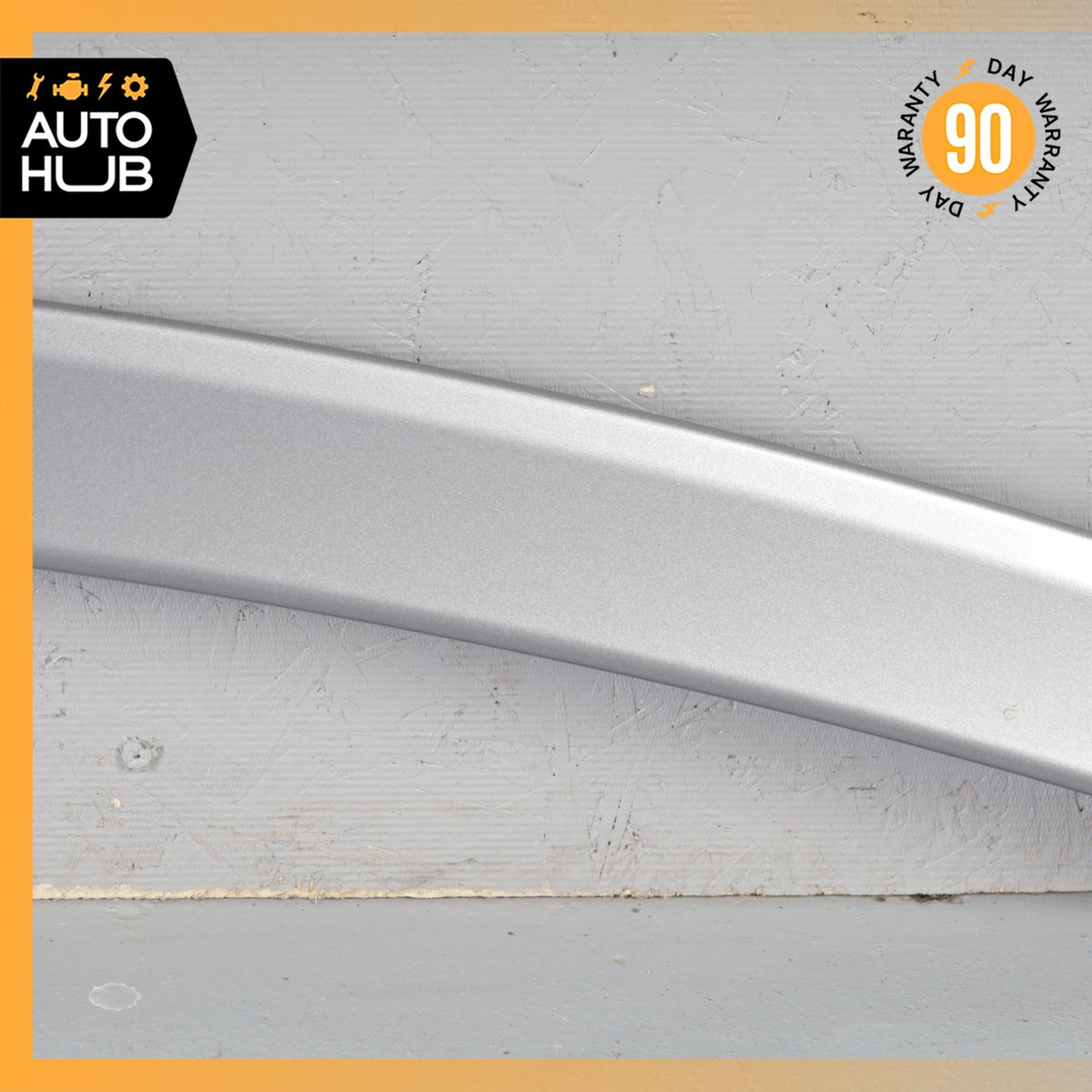 Mercedes W204 C63 AMG C350 Sedan Rear Trunk Lid Spoiler Lip Wing Silver OEM - photo 3