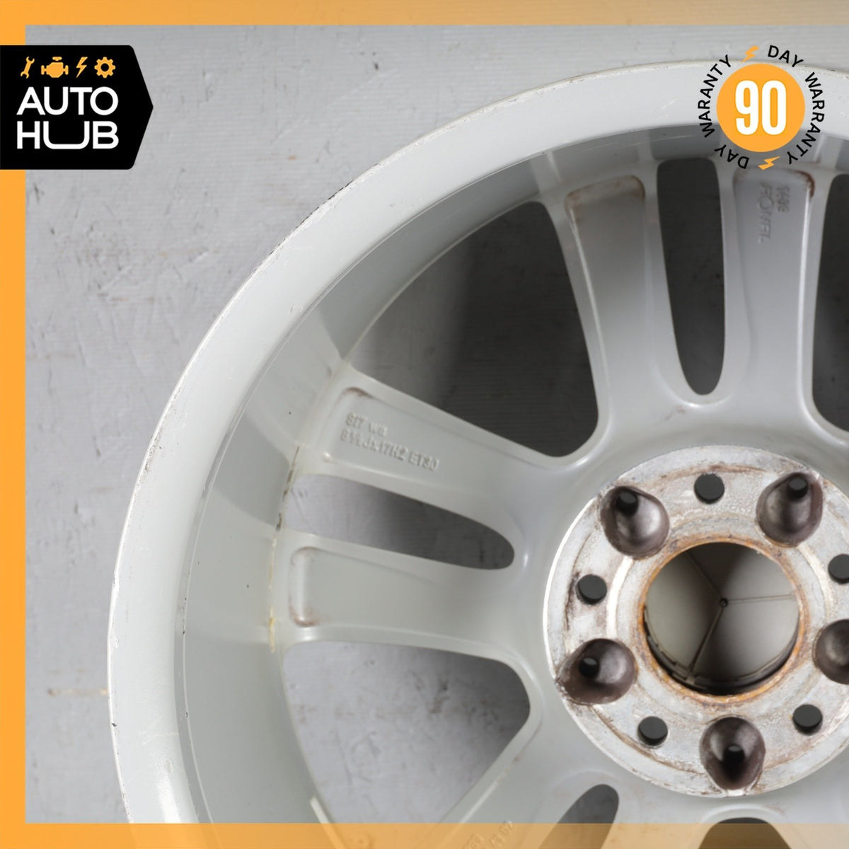 Mercedes W209 CLK350 SLK350 8.5 X 17 17" Rear Wheel Rim Silver 2094014302 OEM - photo 12