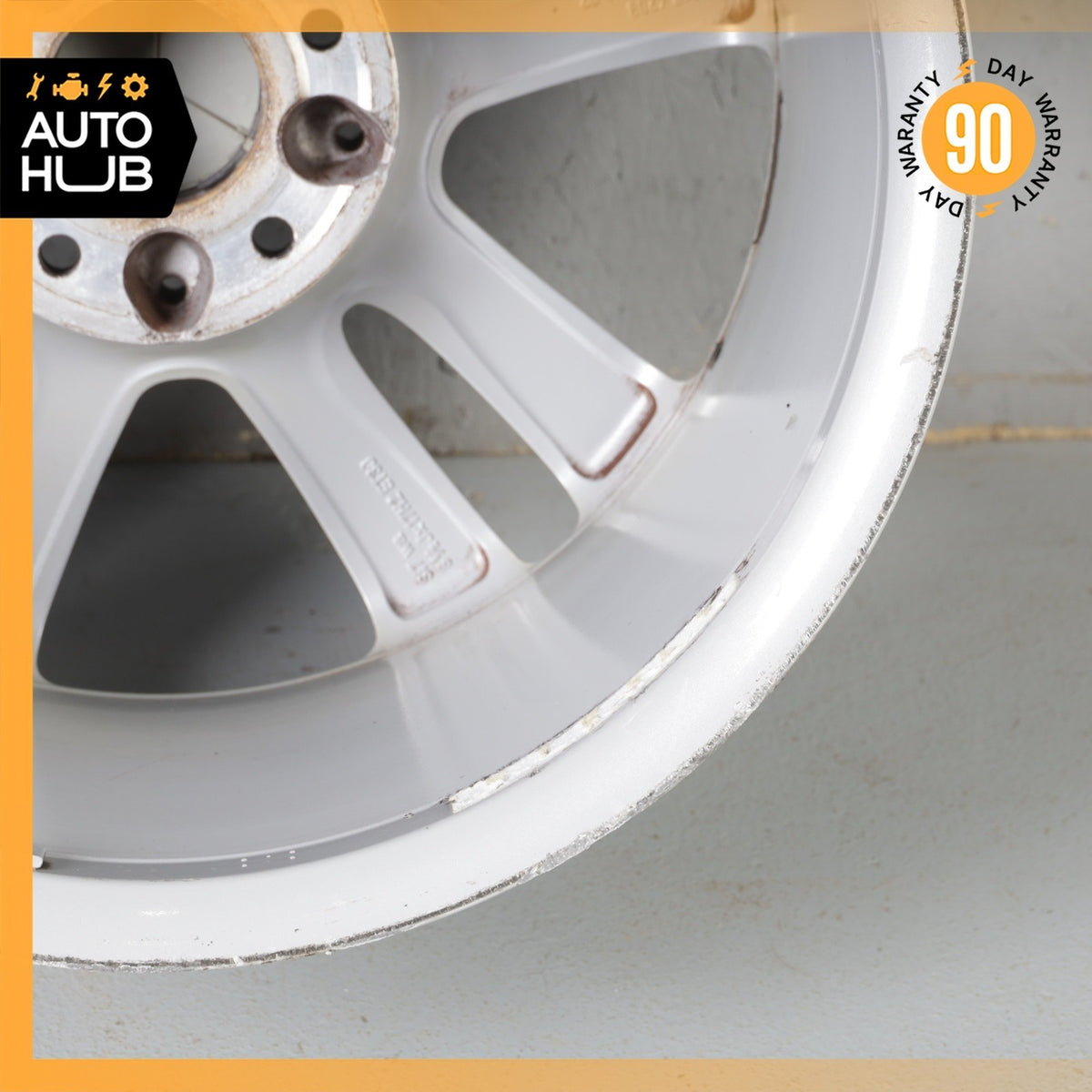 Mercedes W209 CLK350 SLK350 8.5 X 17 17" Rear Wheel Rim Silver 2094014302 OEM - photo 15