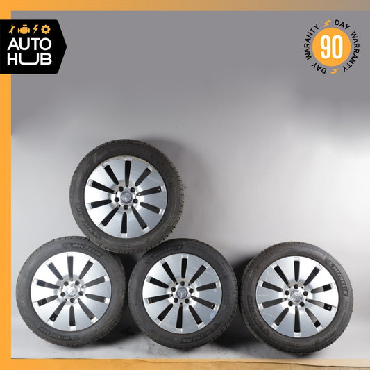 Mercedes W242 B250e C300 7 x 17 17" Wheel Rims Tire Set Silver 2054012100 OEM - photo 1