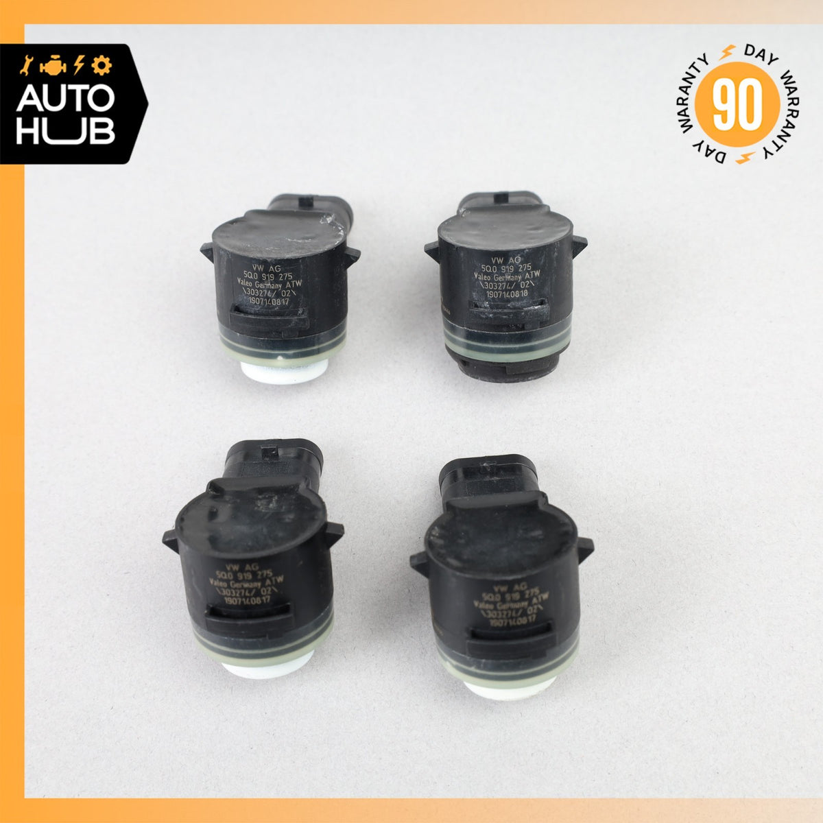 15-18 Porsche Macan Cayenne Front Bumper Parking Assist Sensor PDC Set OEM 88k - photo 14