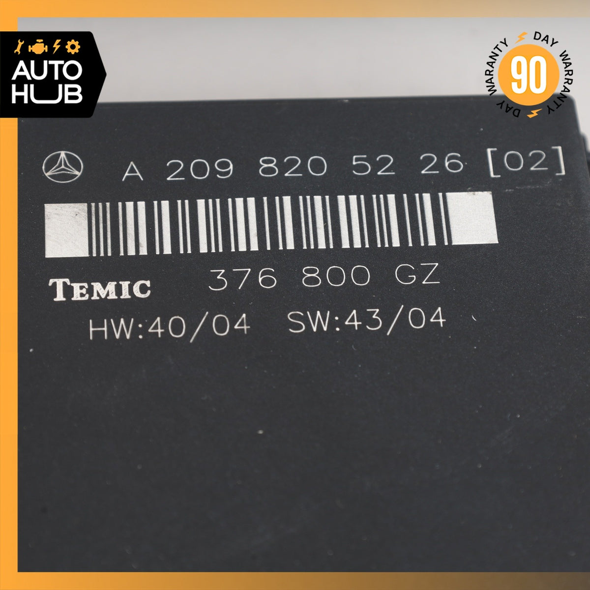 03-09 Mercedes W209 CLK350 CLK500 CLK55 Rear Temic Control Module 2098205226 OEM - photo 4