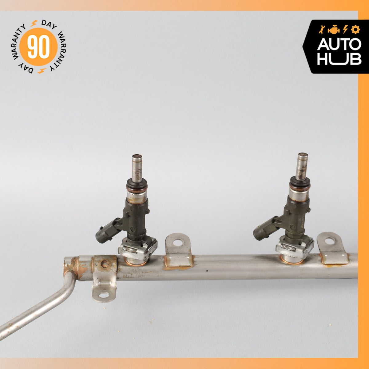07-15 Mercedes W221 S63 E63 C63 AMG Engine Fuel Injector Rail w/ Injectors OEM - photo 4