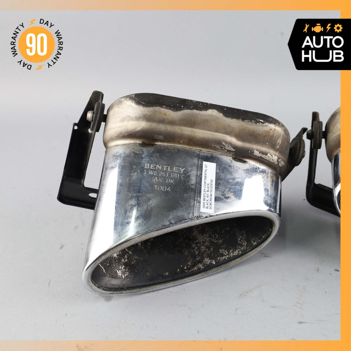 Bentley Continental GT GTC Exhaust Muffler Tips Left and Right Set OEM - photo 2
